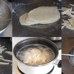 Các bước làm sợi cháo canh Quảng Bình